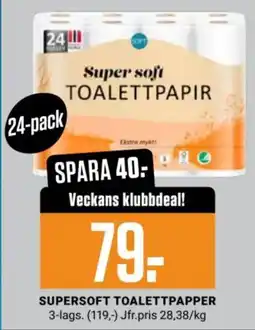 ÖoB Supersoft toalettpapper erbjuda