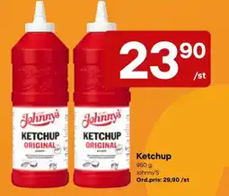 Snabbgross Johnny's ketchup erbjuda