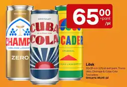 Snabbgross Troca, Champis & Cuba Cola erbjuda