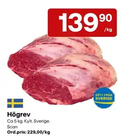 Snabbgross Högrev erbjuda