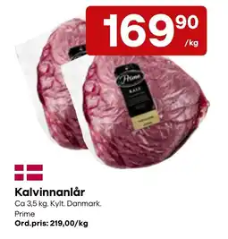 Snabbgross Prime kalvinnanlår erbjuda