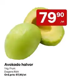 Snabbgross Avokado halvor erbjuda