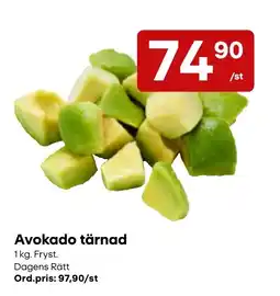Snabbgross Avokado tärnad erbjuda