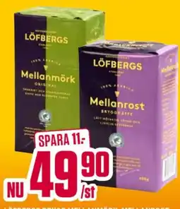 ÖoB Löfbergs mellanmörk mellanrost erbjuda