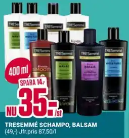 ÖoB Tresemmé schampo, balsam erbjuda