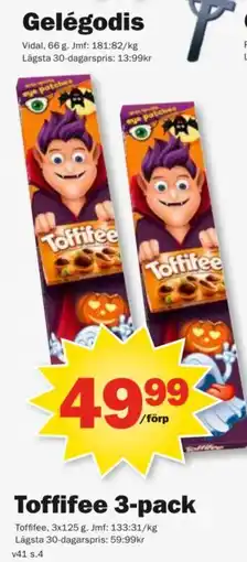 Pekås Toffifee 3-pack erbjuda