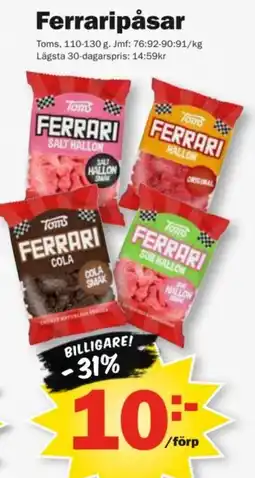 Pekås Toms Ferrari erbjuda