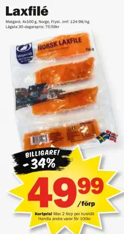 Pekås Matgard Laxfilé erbjuda