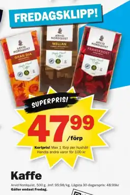 Pekås Arvid Nordquist Kaffe erbjuda