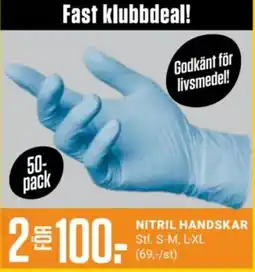ÖoB Nitril handskar erbjuda