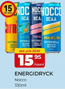 Matrix Butikerna Nocco energidryck erbjuda