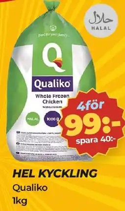 Matrix Butikerna Qualiko hel kyckling erbjuda