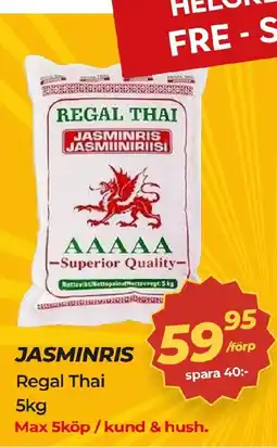 Matrix Butikerna Regal Thai Jasminris erbjuda