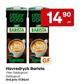 Snabbgross Oddlygood Havredryck Barista erbjuda