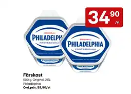 Snabbgross Philadelphia Färskost erbjuda