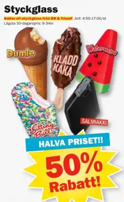 Pekås Styckglass erbjuda