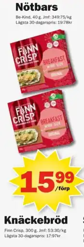 Pekås Finn Crisp Nötbars erbjuda