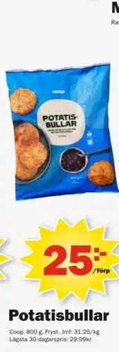 Pekås Coop Potatisbullar erbjuda