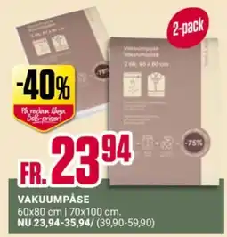 ÖoB Vakuumpåse erbjuda