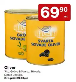 Snabbgross Monte Castello oliver erbjuda