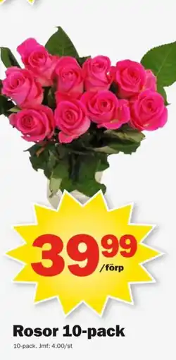 Pekås Rosor 10-pack erbjuda