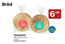 Snabbgross Garant orientbröd erbjuda
