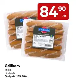 Snabbgross Lindvalls grillkorv erbjuda