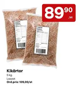 Snabbgross Lazzat kikärtor erbjuda