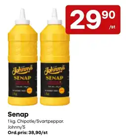 Snabbgross Johnny's Senap erbjuda