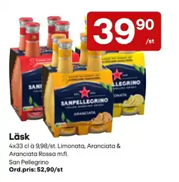 Snabbgross Läsk Sanpellegrino Limonata Aranciata & Aranciata Rossa m.fl. erbjuda