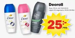 Pekås Dove deoroll erbjuda