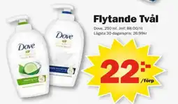 Pekås Dove Flytande Tvål erbjuda