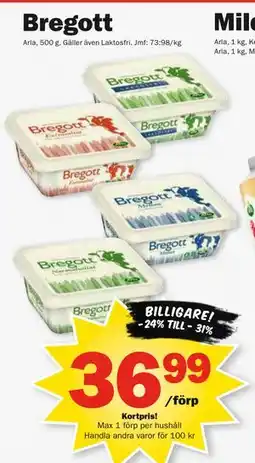 Pekås Bregott, Medlemspris erbjuda