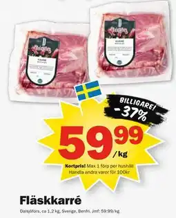 Pekås Fläskkarré, Medlemspris erbjuda