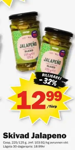 Pekås Skivad Jalapeno erbjuda