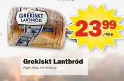 Pekås Grekiskt Lantbröd erbjuda