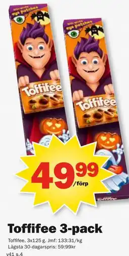 Pekås Toffifee 3-pack erbjuda