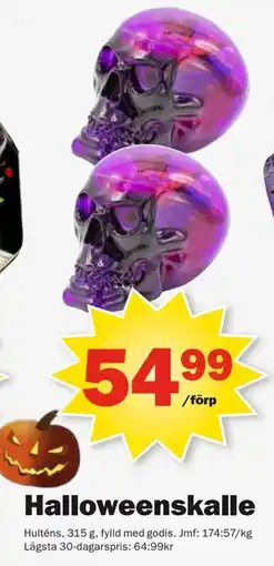 Pekås Halloweenskalle erbjuda