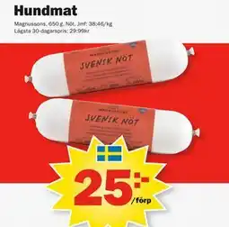 Pekås Hundmat erbjuda