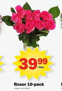 Pekås Rosor 10-pack erbjuda