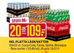 ÖoB HEL PLATTA LÄSK/VATTEN erbjuda