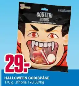 ÖoB HALLOWEEN GODISPÅSE erbjuda