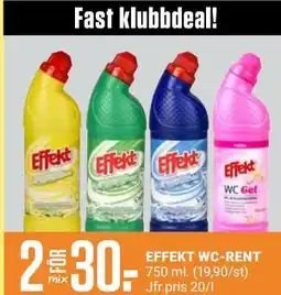 ÖoB EFFEKT WC-RENT, Medlemspris erbjuda