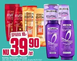 ÖoB ELVITAL SCHAMPO, BALSAM erbjuda
