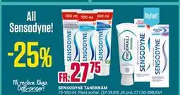 ÖoB SENSODYNE TANDKRÄM erbjuda