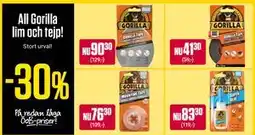 ÖoB All Gorilla lim och tejp erbjuda