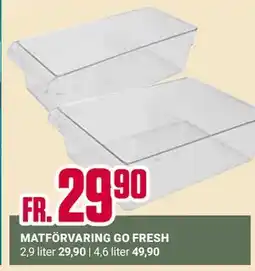 ÖoB MATFÖRVARING GO FRESH erbjuda