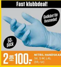 ÖoB NITRIL HANDSKAR, Medlemspris erbjuda