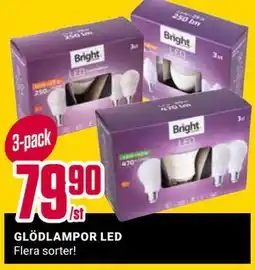 ÖoB GLÖDLAMPOR LED erbjuda