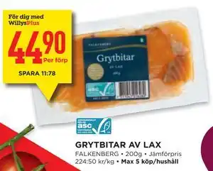 GRYTBITAR AV LAX, Medlemspris